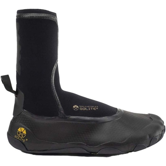 2021 Solite Custom 2.0 5mm Wetsuit Boots 21007 - Black / Gum